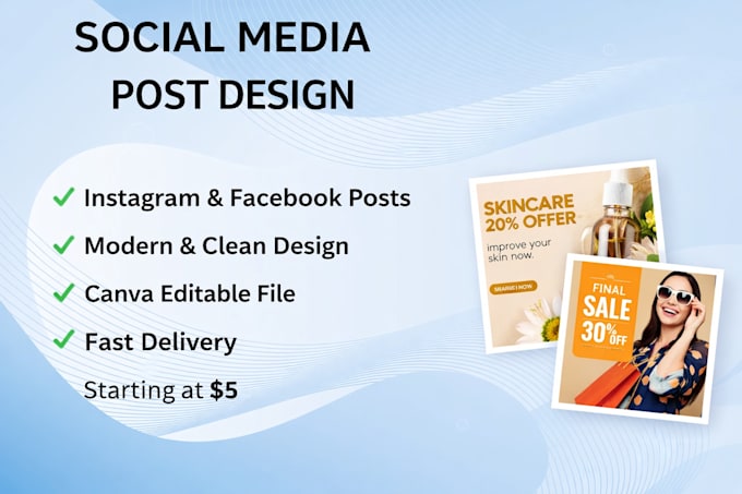 design professional social media posts