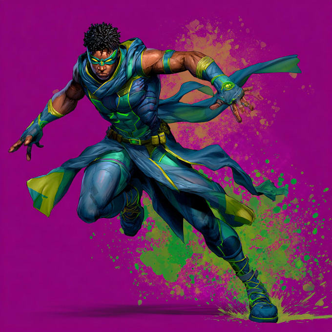 superhero character for comics