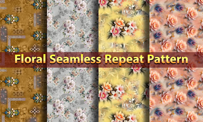 design floral seamless pattern for textile