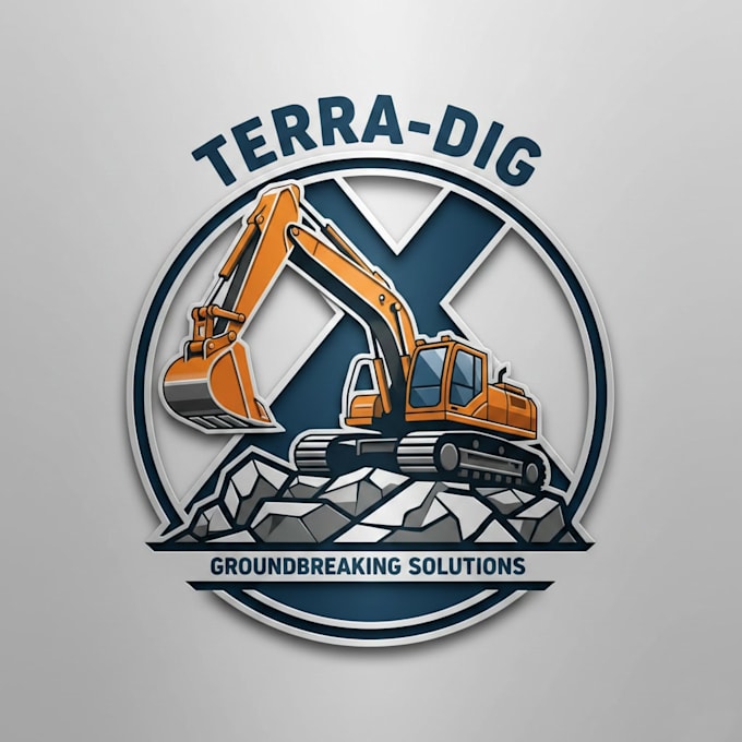 design a powerful excavator logo for your brand