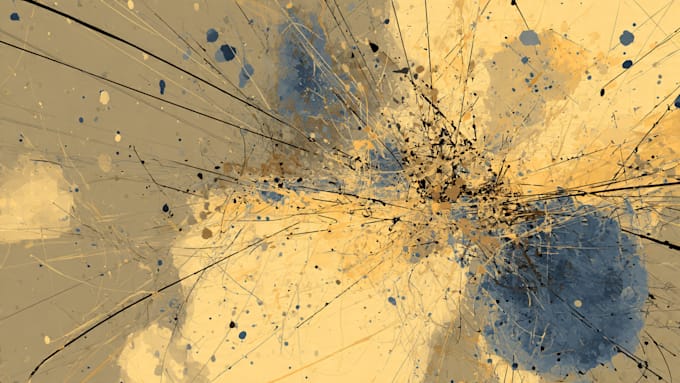 paint digital professional abstract art by hand