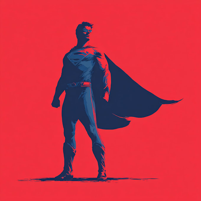 draw superhero team illustration