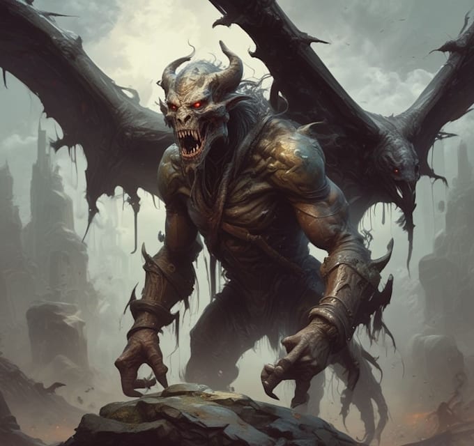 fantasy horror and fantasy horror character