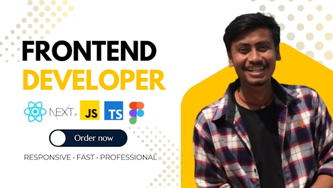 develop a modern responsive frontend website