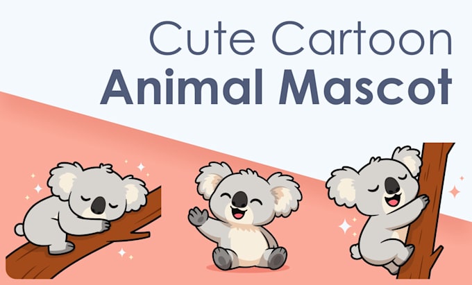 create animal mascot logo cartoon character