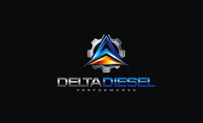 make modern automotive logo for delta diesel performance