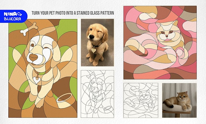 create a custom stained glass pattern for your glass artwork