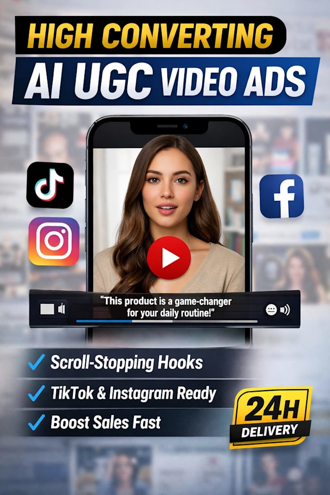 Create high converting ai ugc video ads for your brand by Atoe_ojo | Fiverr