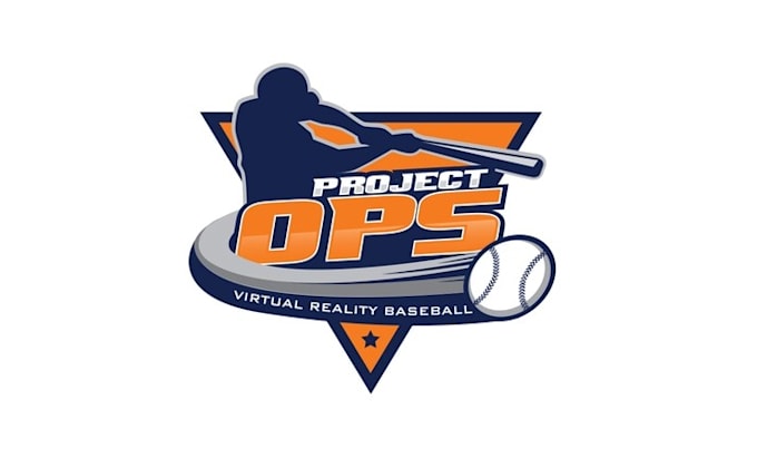 create a hi tech logo for virtual reality baseball training