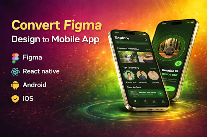 convert figma design to mobile app