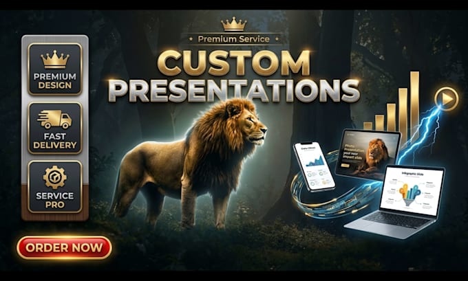 create custom business, educational and tech presentation