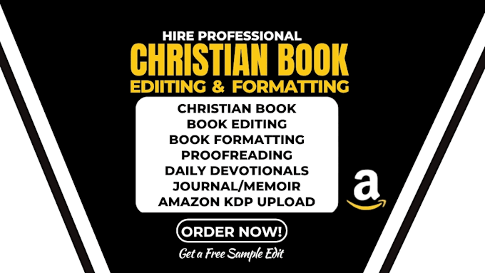 christian book editing proofreading formatting devotional journal memoir editor