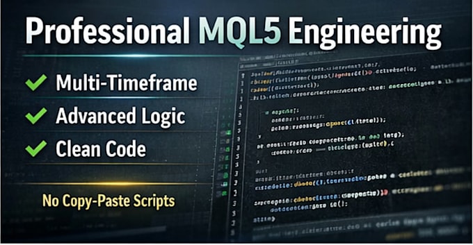 develop your mt5 expert advisor, trading bot or algo trading system
