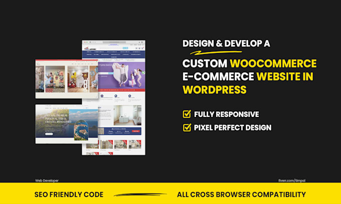design and develop a custom woocommerce ecommerce website