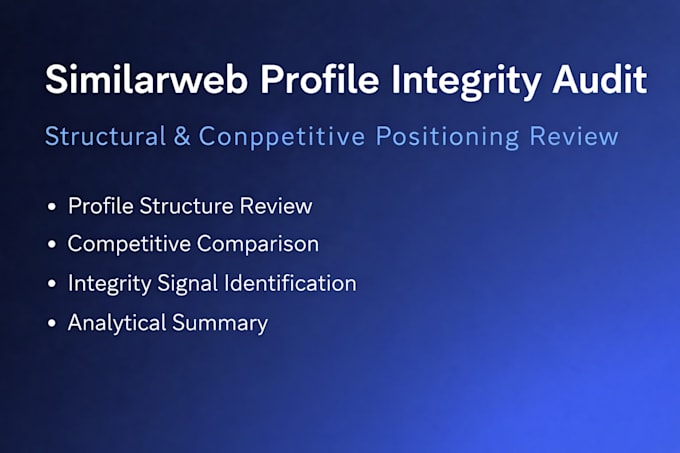 audit your similarweb profile for structural integrity
