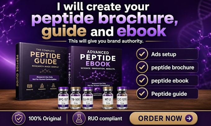create peptide brochure and peptide guide