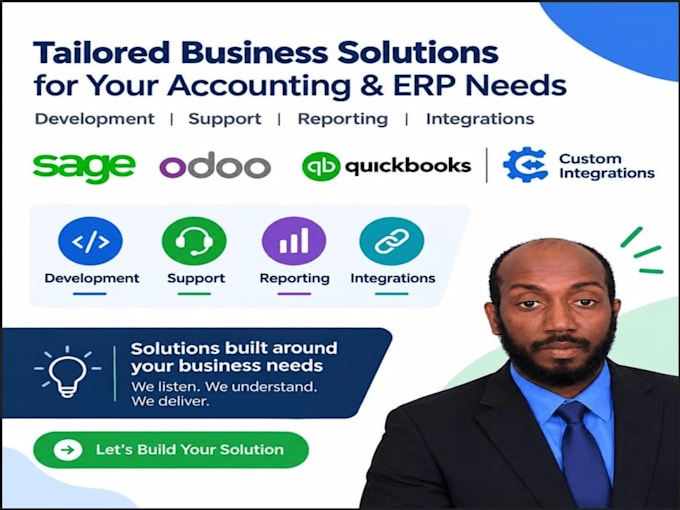 develop for sage , quickbooks and odoo