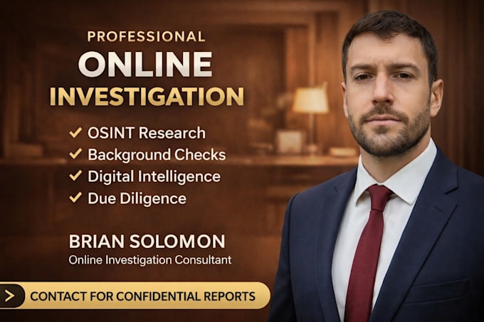 perform digital footprint analysis and online investigation