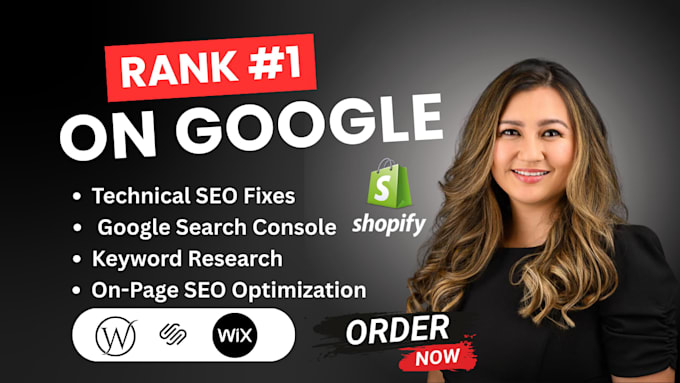 optimize SEO for wordpress, shopify, wix squarespace website