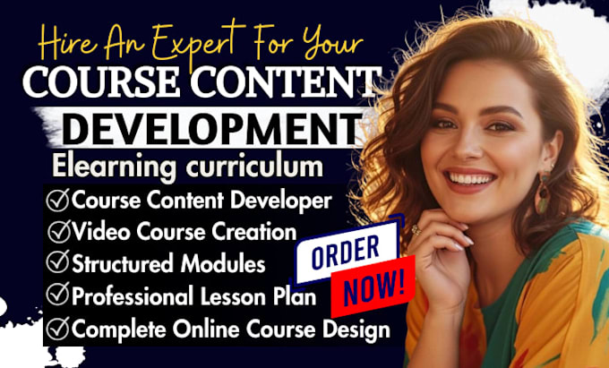 do course content development, elearning curriculum, modules lesson plan