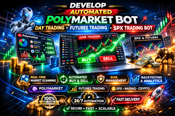 develop automated polymarket bot, day trading futures trading, spx trading bot