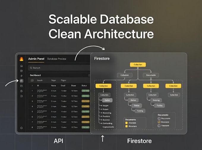 develop flutter app with firebase backend and API integration