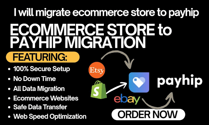 migrate ecommerce store to payhip with full optimization