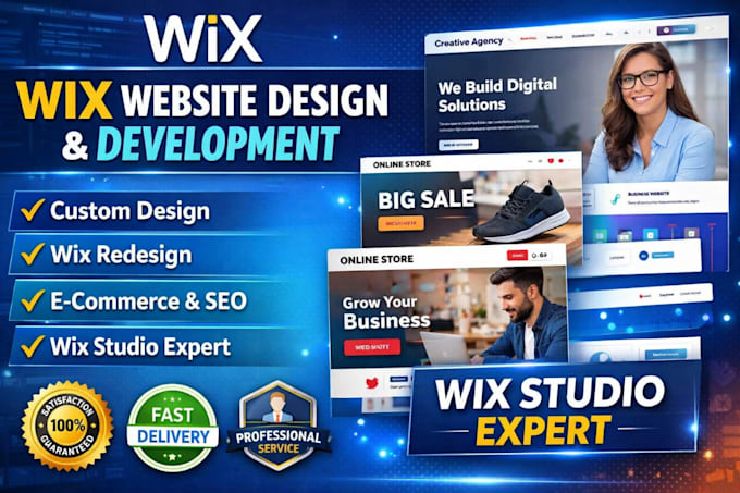wix website design website development wix website redesign wix studio expert