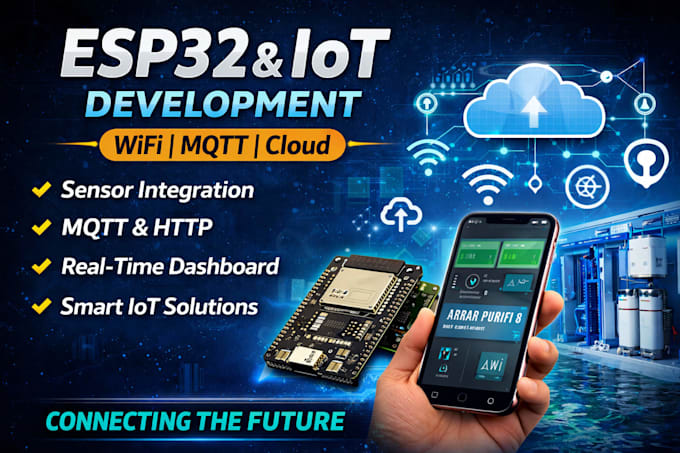 develop esp32 iot projects with wifi and cloud integration