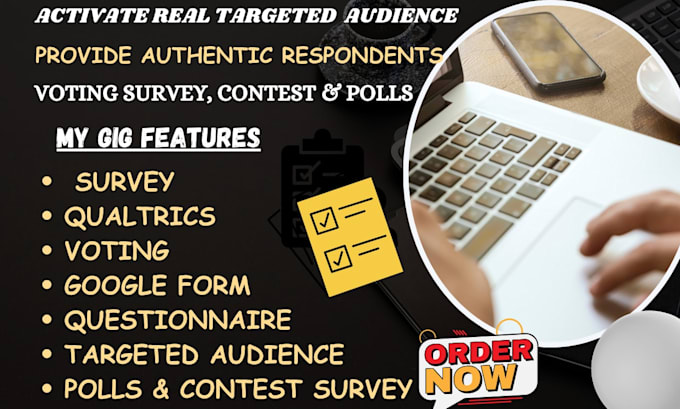activate real targeted audiences for voting survey, contest and polls