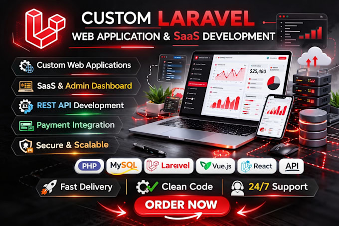 Develop enterprise laravel application with admin dashboard by ...