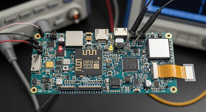design hardware validation for esp32 c6 wearable device pcb
