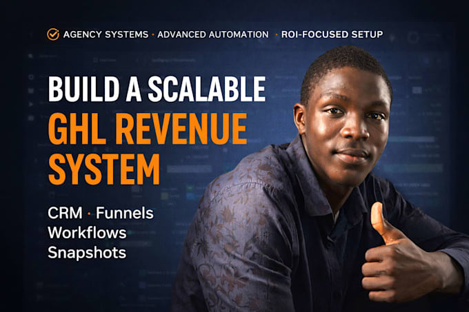 build ghl crm automation sales funnel ghl website design copy clone gohighlevel