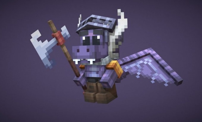 create minecraft 3d models, skin and animation in blockbench