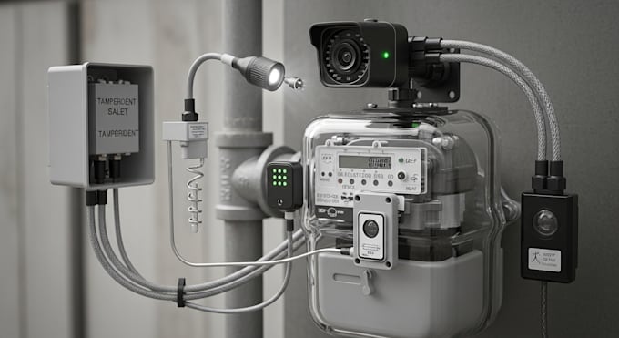 build secure iot camera and sensor system for utility meters