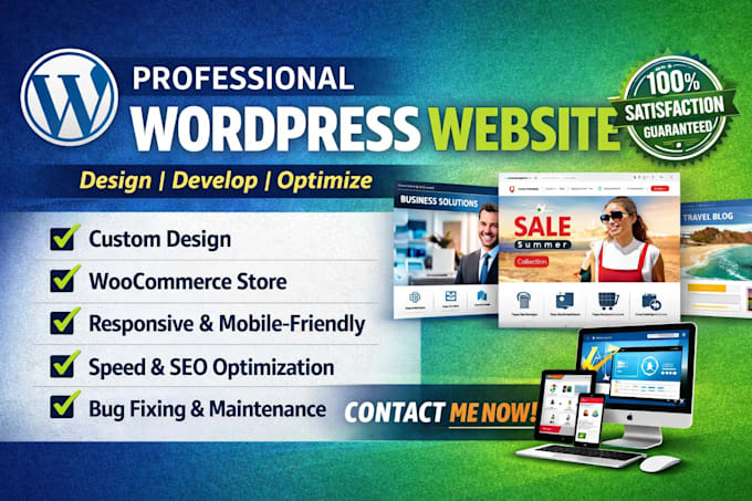 design wordpress website with elementor pro