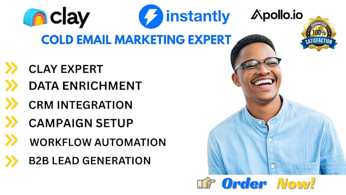 setup apollo io quickmail instantly ai clay com and acumbamail for cold outreach