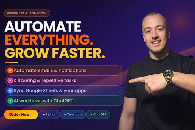 automate data entry, reports, scraping, and integrations