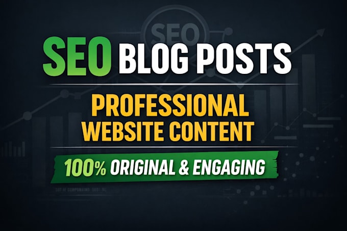 write SEO blog posts and high converting website content