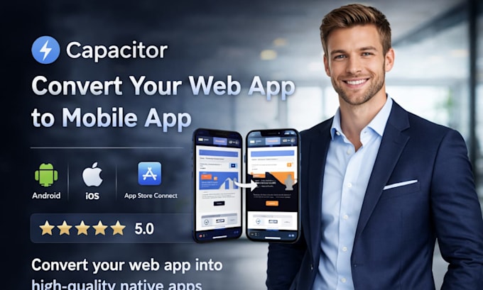 convert base44 or loveable app to capacitor nativeios and android app