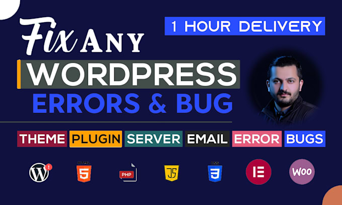 urgently fix wordpress bugs, issues, fatal errors and more