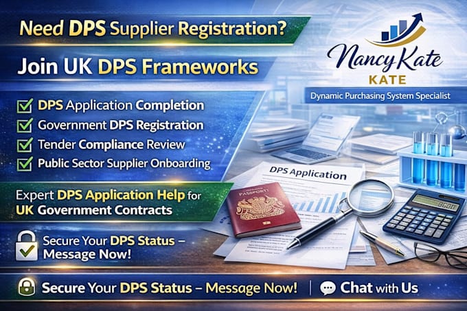 handle dps supplier application and framework submission UK government contracts