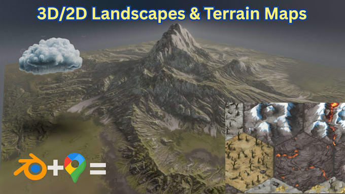 turn your map into 2d or 3d terrain map