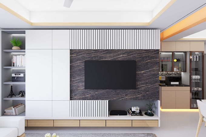 do interior drawing, design of residence