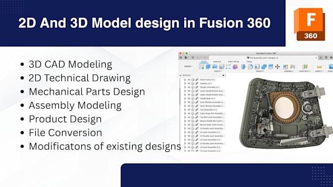 do 3d modeling and 2d drawings in autodesk fusion 360