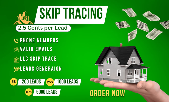 do real estate skip tracing and llc skip tracing in bulk