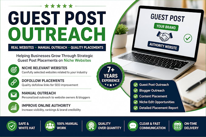 secure guest post placements on real niche websites