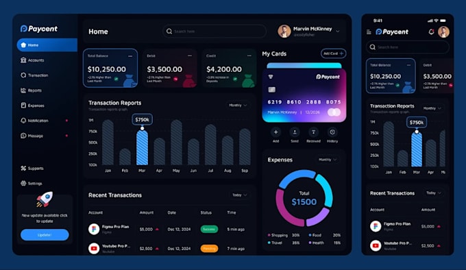 develop a secure blockchain fintech app with crypto wallet and trading