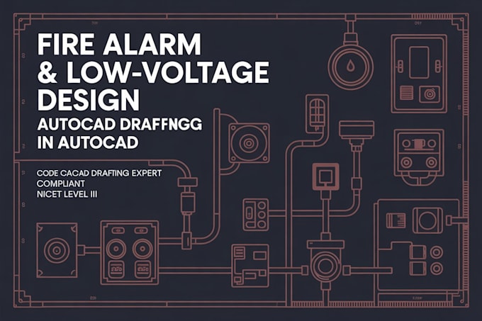 do fire alarm and low voltage design in autocad