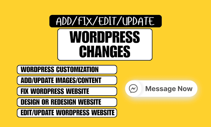 edit wordpress website, customize, update wordpress website, wordpress changes